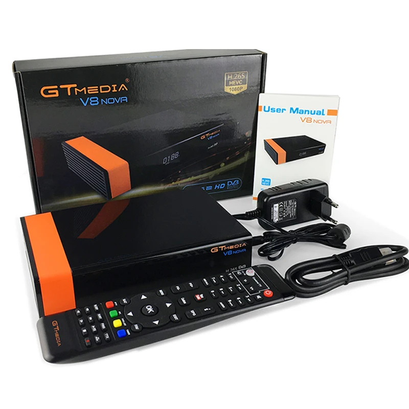 1 год Европа Cline Подлинная Freesat GTMedia V8 Nova Full HD DVB S2 спутниковый ресивер тот же V9 Супер