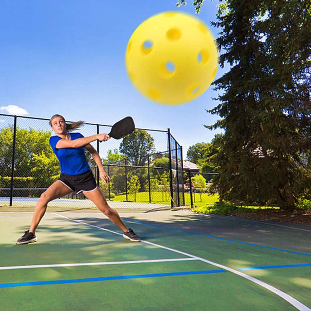 

3pcs Lightweight Accessories Hollow Out Sports Durable Round Shape Practice Outdoor Training Airflow Pickleball Set Fun