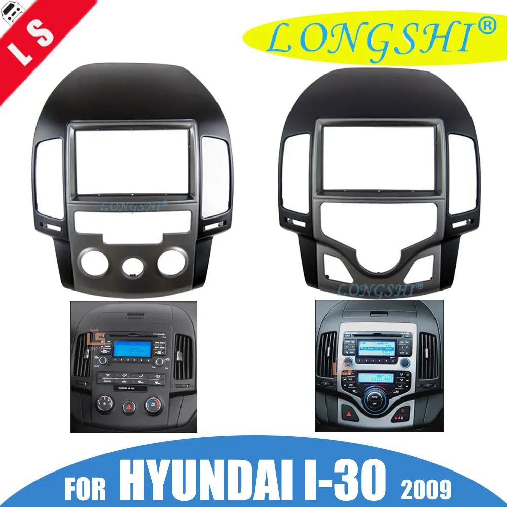 Painel de Áudio do Carro Quadro para Hyundai Fascado 2010 2011 2020 Manual – Auto ac Coreano Lhd 2din I30 2007 2008 2009