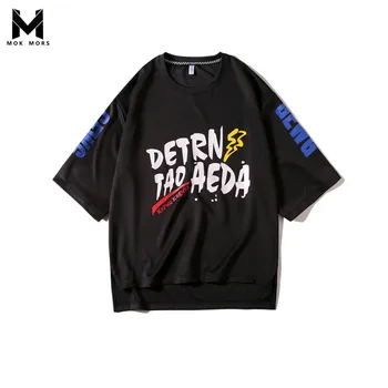 

2018 Summer Mens New High Street Casual Loose Thin Jogger Sportswear Fashion Tide Brand Printing High Quality Men Tracksuit