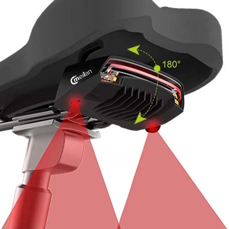 Perfect Bicycle Light Bike Laser taillight  Wireless Remote Control Real light Meilan X1 led Front Light cycling lamp 4