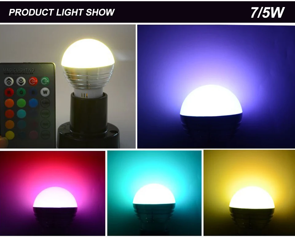 RGB Led Lamp Bulb  (5)