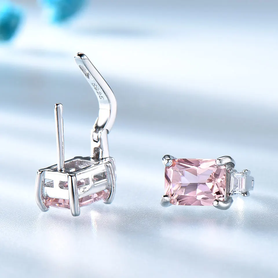 BETHZA Orecchini In Argento Sterling 925 Con Pietra Preziosa Naturale 6mm – Smeraldo, Ametista, Topazio E Altri – Regalo Donna Con Confezione