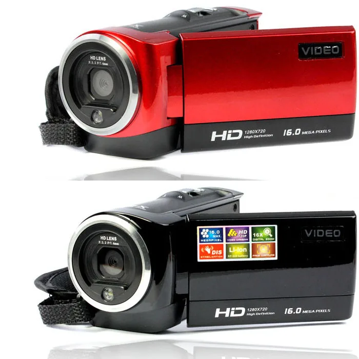 Новинка 2," TFT lcd 16MP HD 720P Цифровой видеорегистратор камера 16x цифровой зум DV видеокамеры& Whloesale