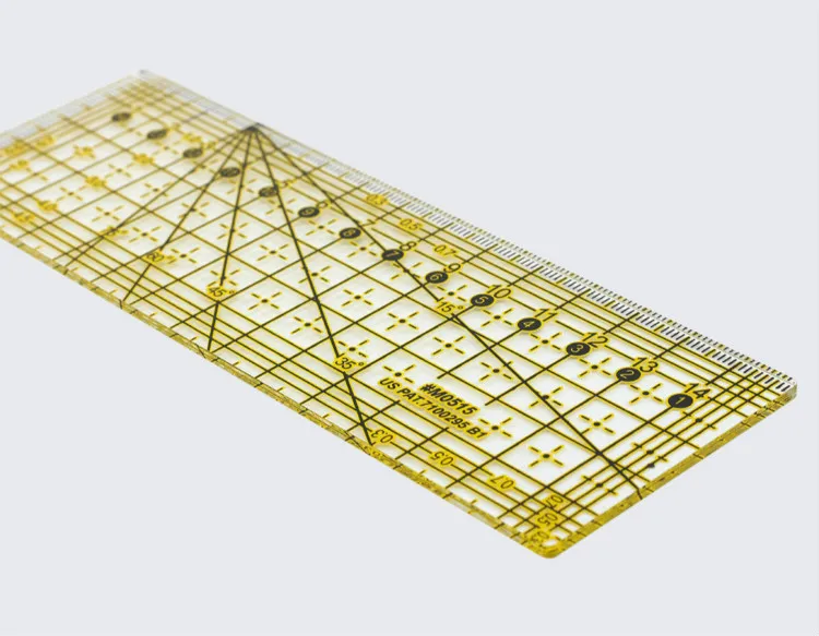 Needle Arts & Craft for man 5*15 Cm Transparent Quilting Ruler Thick Patchwork Ruler  Acrylic Material Drawing Ruler Multi-usage Tailor Sewing Tools Sup. crafts with needles