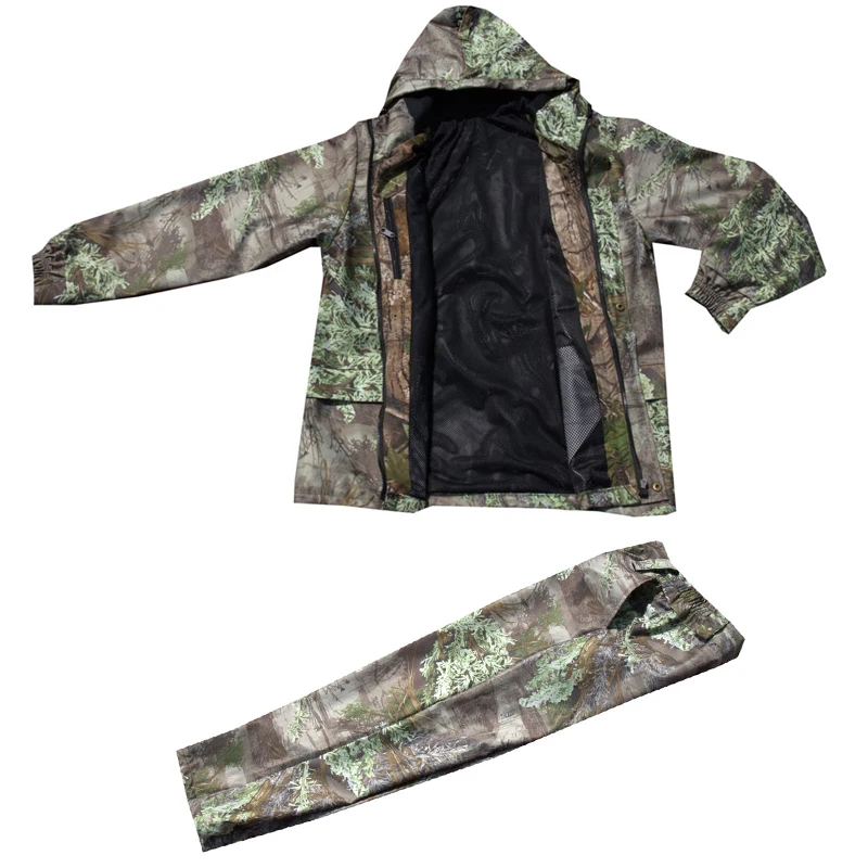 

Medium thickness Waterproof breathable pine needle 3D Bionic Camouflage Tactical Hunting Clothing Ghillie Suit Jacket and pants