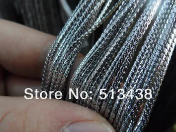 

Free ship! 100 meters Fashion Stainless Steel 4mm exquisite square link chain.jewelry finding DIY unisex necklace in Bulk