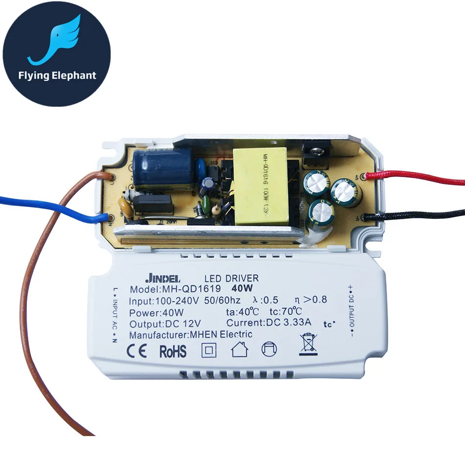 JINDEL светодиодная подсветка 12 Вт 20 40 60 100 CV источник питания для DC12V G4 G9 MR16 G5.3 3528 3020