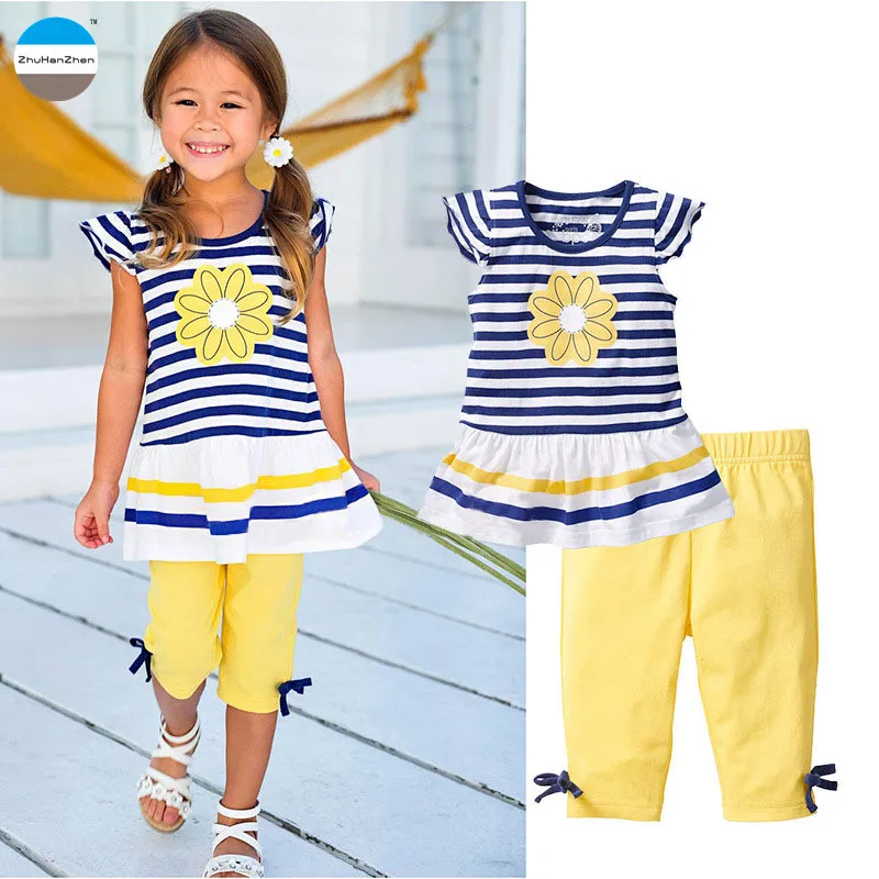 2019 2 to 8 years old baby girls clothes summer kids dress children's