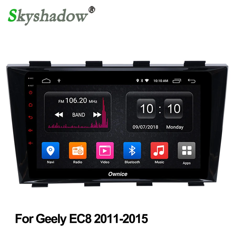 Best Android 8.1 2GB RAM 16GB 4 core Car DVD Player GPS Navi map RDS Radio wifi 4G Bluetooth 4.0 For Geely Emgrand EC8 2011-2015 0