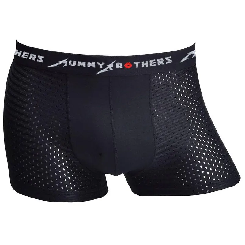 

DEWVKV Breathable Mesh Silk Men's Boxer Modal Man Underwear Solid Mens Flexible Shorts Boxes 2019 Male Underpants Hot Sale