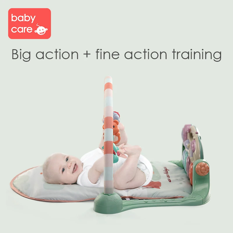 Infant Play Mat Baby Fitness Frame Foot Piano Kid Crawling Music Play Game Developing Pad Neonatal Babies Intellectual Music Toy