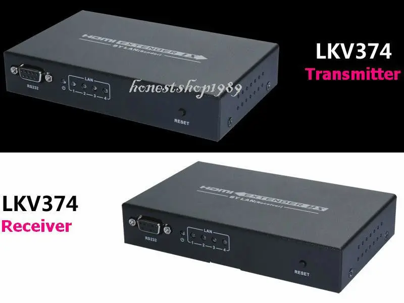 LENKENG LKV374 HDMI 1080P удлинитель с концентратором 4-LAN выход, более Cat5e/Cat6 до 120 м