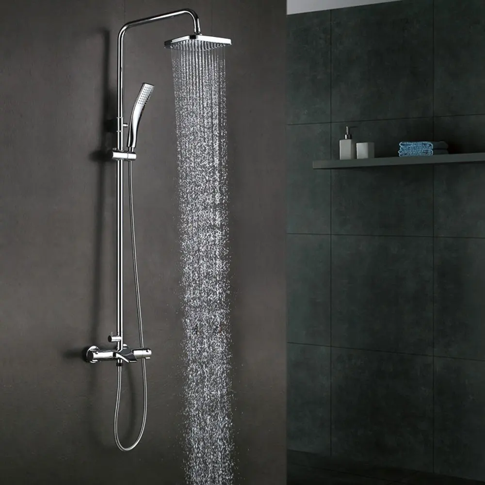 Buy Thermostatic Bathrube & Shower System Rainfall