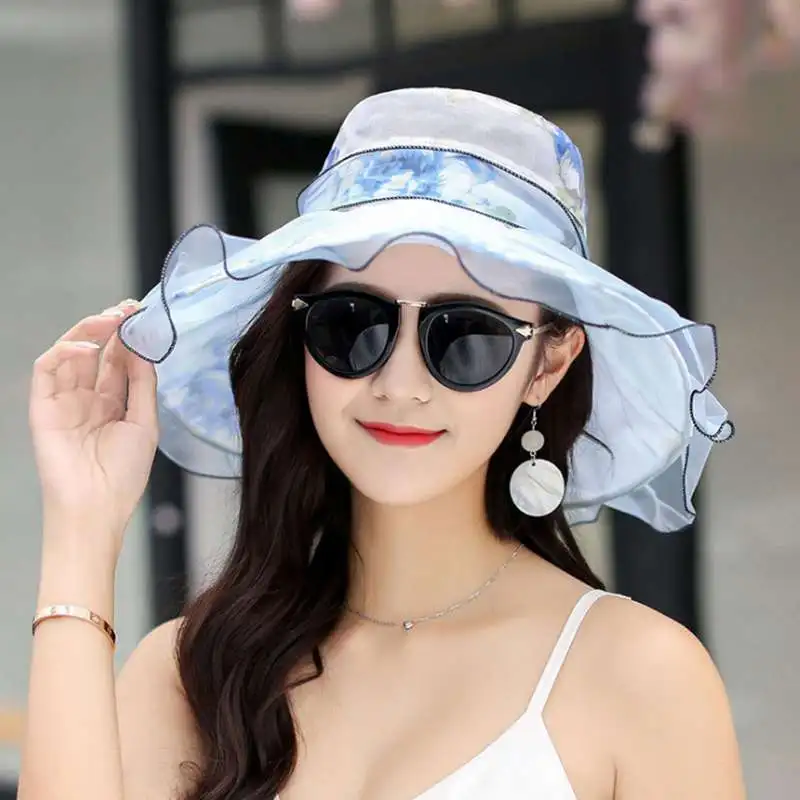 MYZOPER Мода печать сетки лук Повседневное пляж шляпа прилив Sunhat козырек Корейская версия Для женщин летняя шляпа