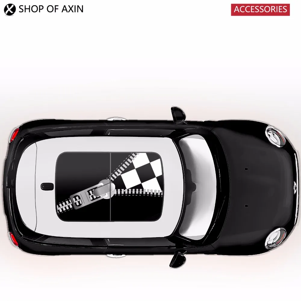 Наклейка на крышу от солнца с графическим декором молнии для Mini Cooper clubman countryman