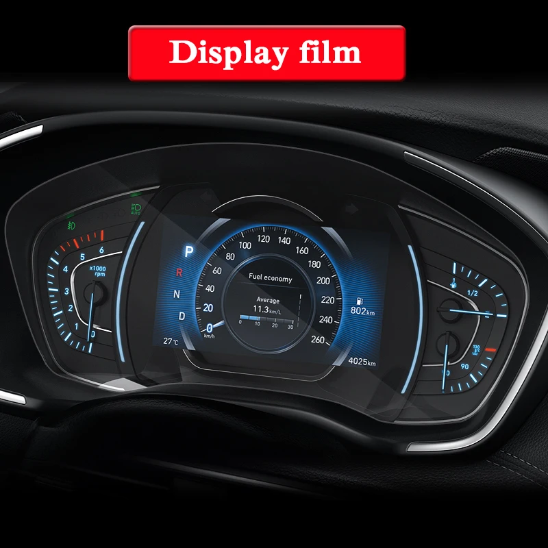 For Hyundai Sante Fe-Present Car Styling GPS Navigation Screen Glass Protective Film Dashboard TPU Display Film