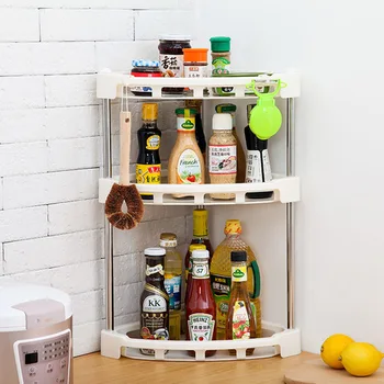 

Storage Holders & Racks Home Storage & Organization steel+plastic bathroom organizer kitchen rack shelf rangement cuisine new