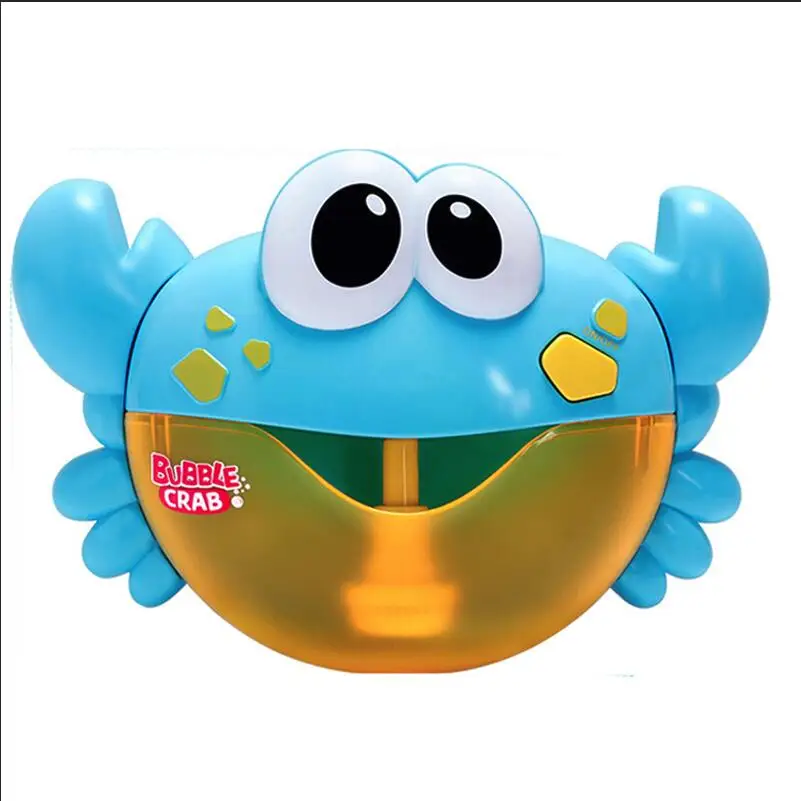 Смешная музыка Краб пузырьковый воздуходувка машина Электрический автоматический Краб пузырьковый чайник Детская ванна наружные игрушки для ванной воды игрушка - Цвет: Синий