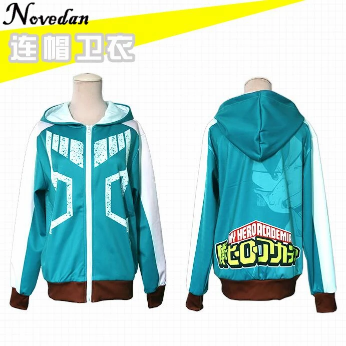 

Boku no Hero Academia Izuku Midoriya Hoodie Zip Coat Sweatshirt Anime My Hero Academia Cosplay Costume Katsuki Bakugo Todorok