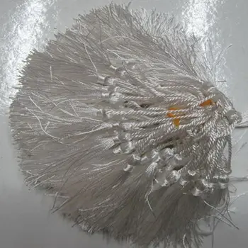 

100pcs/lot wholesale white polyester Charm tassel for home decore curtain fitting bookmark curtains 020001001