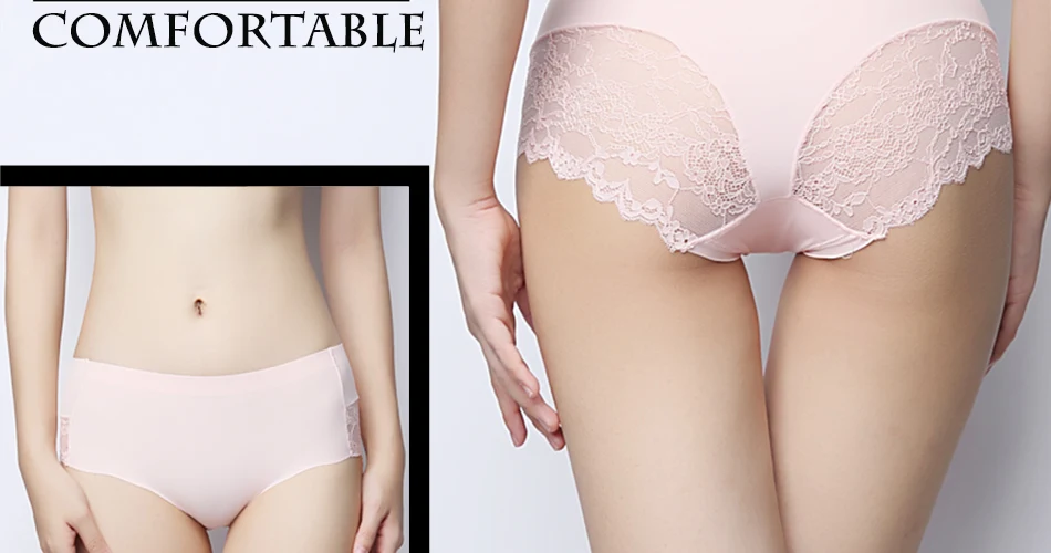 Hot Sale Women's Sexy Lace Panties Seamless Cotton Breathable Hollow Briefs Plus Size Girl Brand Underwear 17