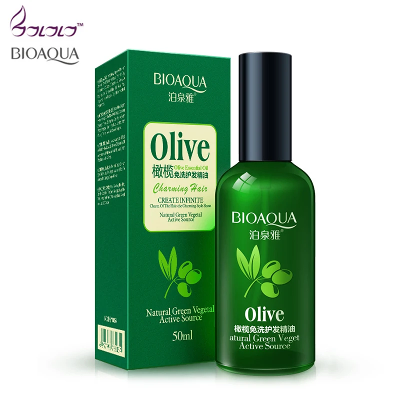 BIOAQUA, оливковое масло, эфирное масло, восстанавливающее Уход за волосами, массажное масло, маска, увлажняющее, Глубокое восстановление, завивка для сухих волос, натуральный зеленый Vege