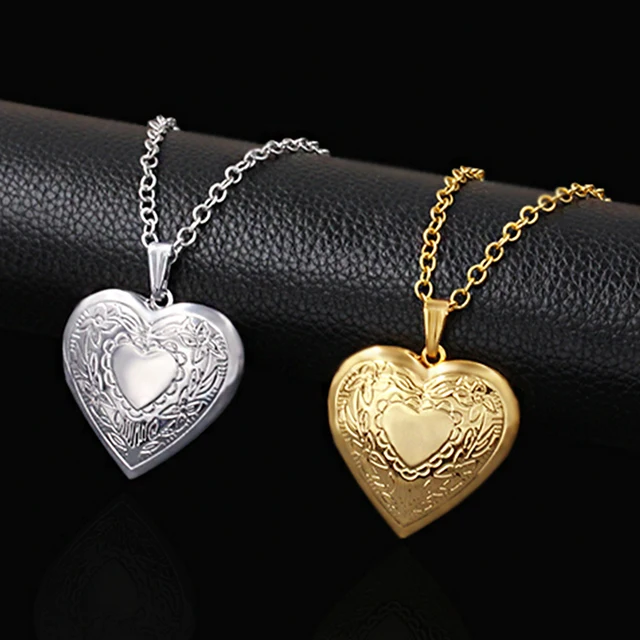 Heart Locket Photo Pendant