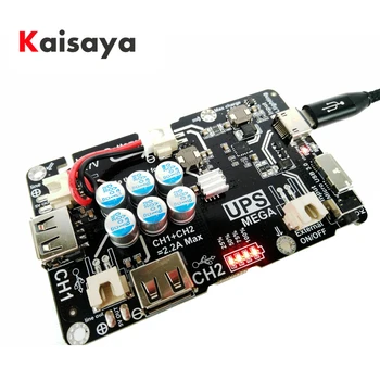 

Dual USB output Raspberry UPS Pi mobile power use for Raspberry Pi 3B+/3B/2B board support iPhone USB3.0 Android A6-001