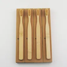 4 шт. бежевая Экстра Белая бамбуковая зубная щетка деревянная зубная щетка новинка бамбуковая мягкая щетина Capitellum бамбуковое волокно деревянная ручка