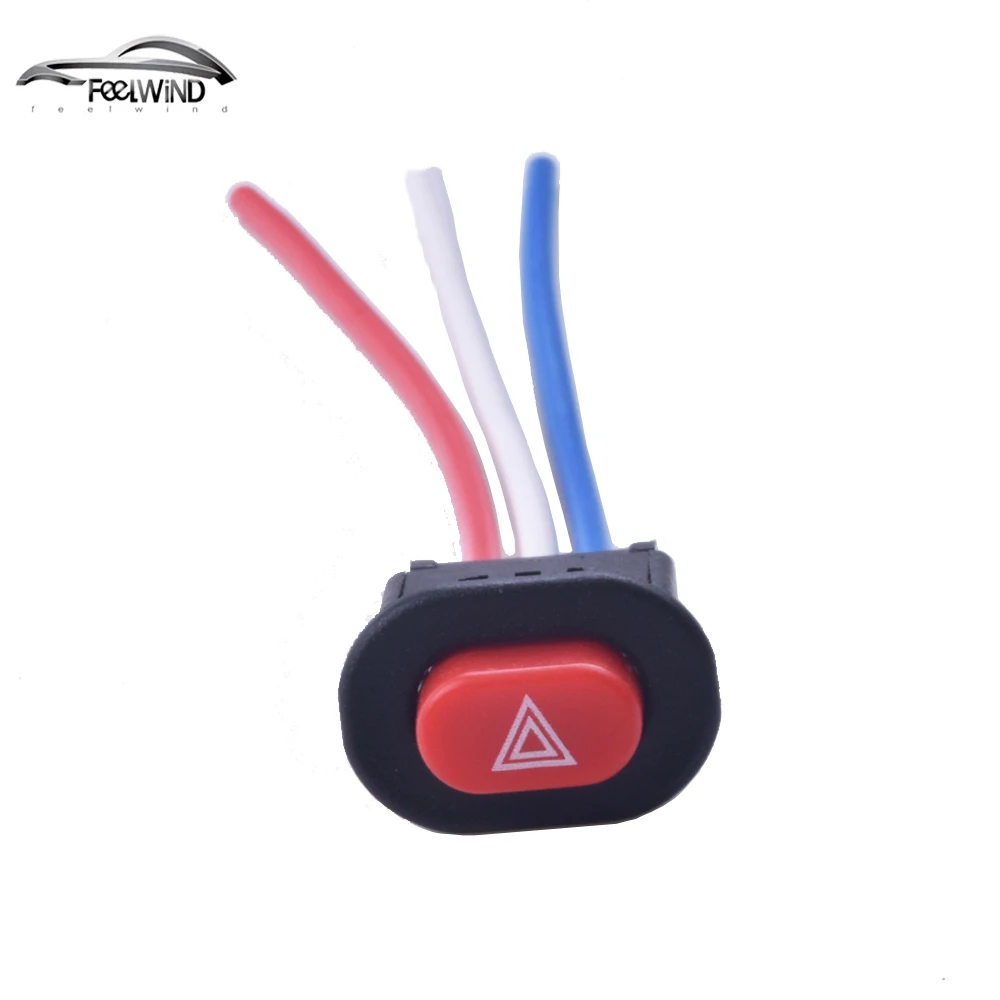 Motorcycle Switch Hazard Light Switch Button Double Flash Warning Emergency Lamp Signal Flasher