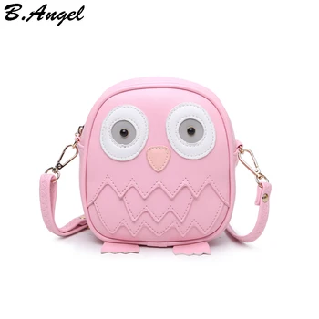 

High quality girls and women mini owl messenger bag girls small school bag cute women bag casual shoulder bag