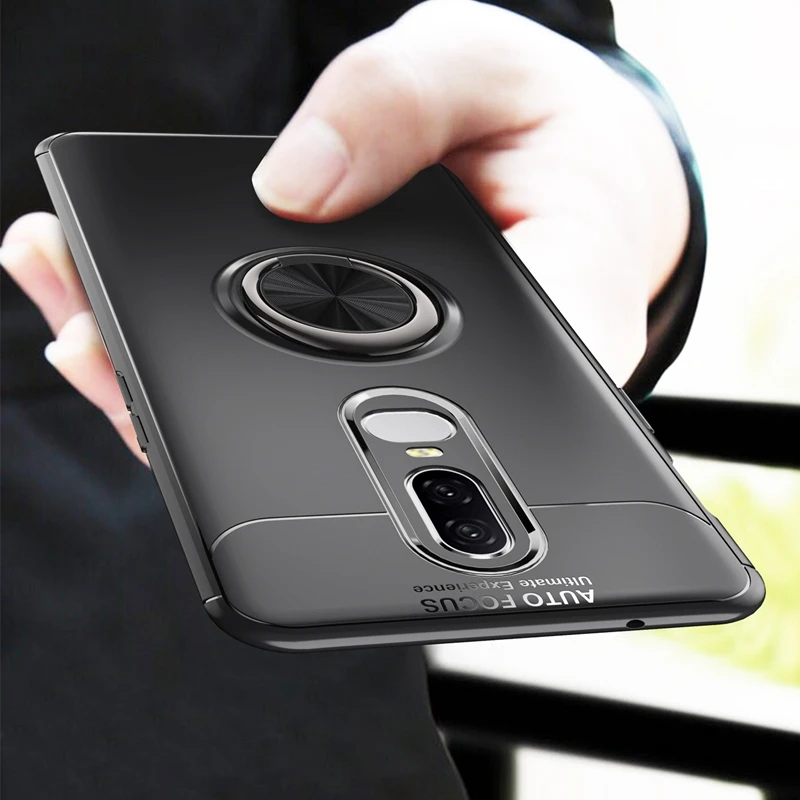 Heavy Duty Oneplus 6T Case Oneplus 6T Back Cover Finger Ring