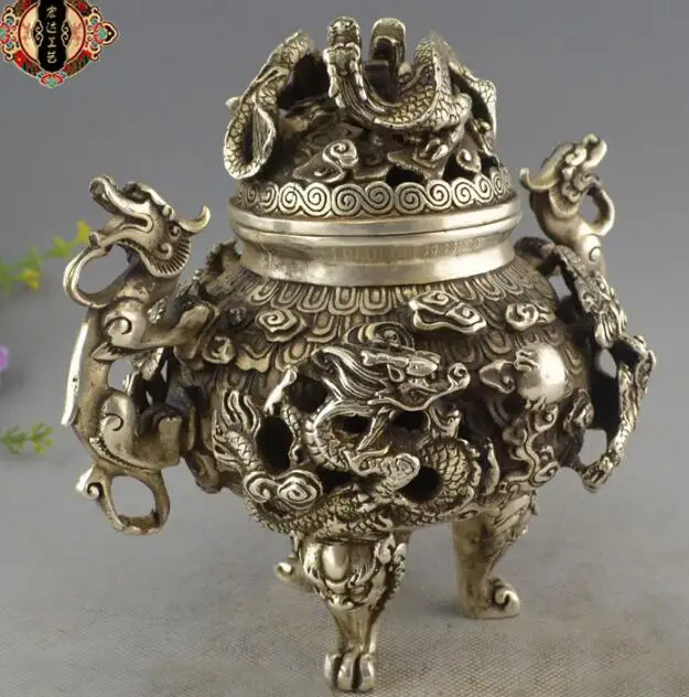 

Rare boutique bronze ornaments incense family decorations