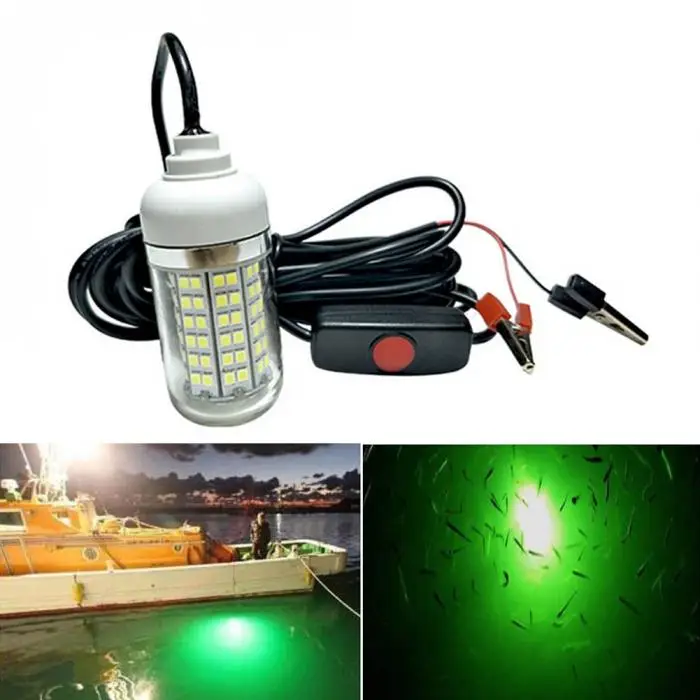 Горячий светодиодный подводный светильник 12 V водонепроницаемый для погружной ночной рыбалки лодки наружного освещения TI99
