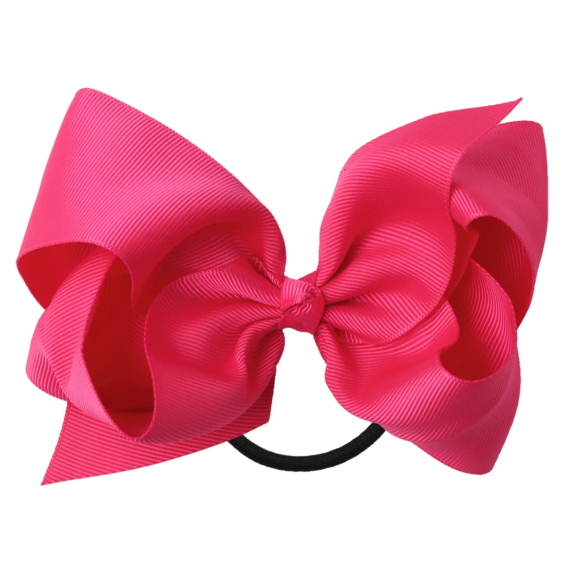 1PC Retail 27colors 5inch Hair Bows With Elastic Bands For Girls Women