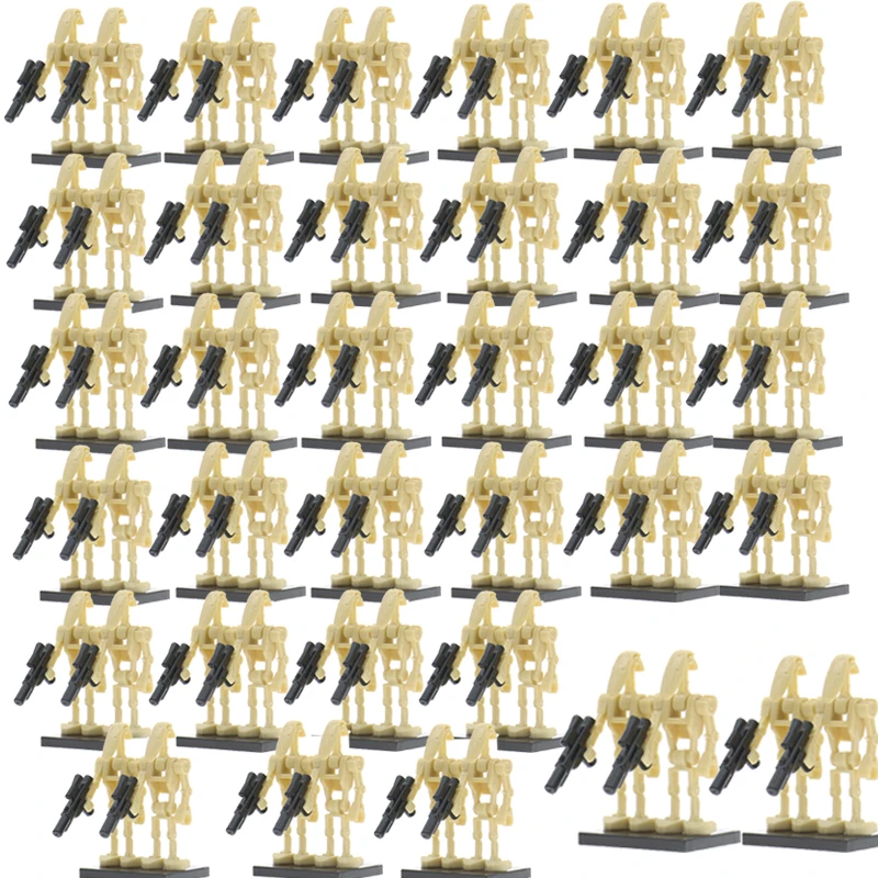 

Wholesale Star Wars 100pcs Battle Droid C3-PO Model Set Legoingly Building Blocks kits Brick Figures Toys for Children