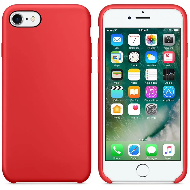 

Official Style Ultra Slim 4.7 inch Candy Colors Silicone Cover for iPhone 8 Rubber Slim Phone Protective Cases For iPhone 8 Plus