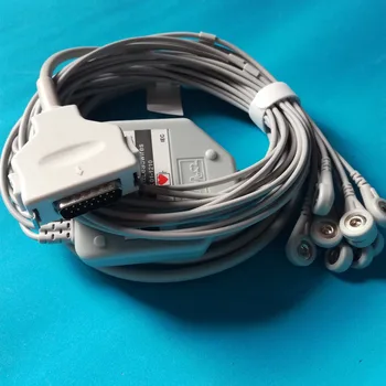 

Fukuda Denshi FX-2111 FX-3010 FX-4010 FCP-2155 EKG cable 10 lead ecg cable snap