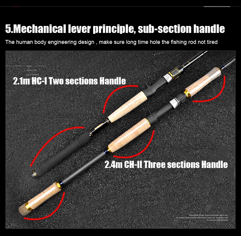 Спиннер Приманка Удочка 2,1 М 2,4 м Литье удочка 15 кг Мощность H XH действие карбоновая приманка рыболовная трость