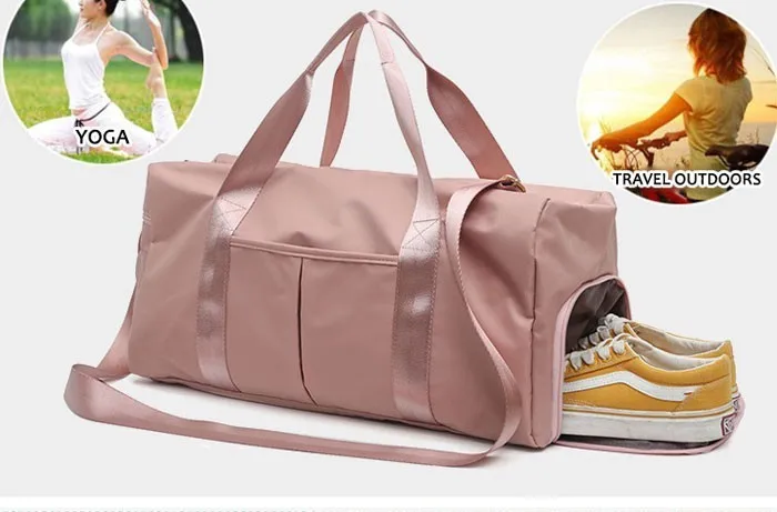 2019 водонепроницаемые мужские спортивные сумки с обувью, нейлоновая сумка на плечо, спортивная сумка с двойной молнией, дорожная сумка для
