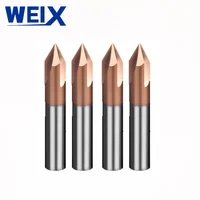 כרסום cnc קאטר WEIX 1PC 90A טחנת Solid Carbide chamfer סוף CNC כרסום קאטר HRC50 טונגסטן פיסות הנתב פלדה מכונת חיתוך (3)