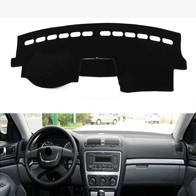 

For Skoda Octavia 2007-2014 For Left-hand Drive 1PC Car Dashboard Mats Cover Sun Shade Dashboard Cover Capter Car Styling