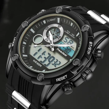 

Top Sport Men Quartz Watch Hour Clock Men Analog Digital LED Men Sport Military Wrist Watch relogio masculino reloj hombre 2015