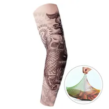 3D татуировки рукава для мужчин и женщин Спорт на открытом воздухе УФ Защита дышащий рукав напечатанный Тотем ручная крышка 1 шт