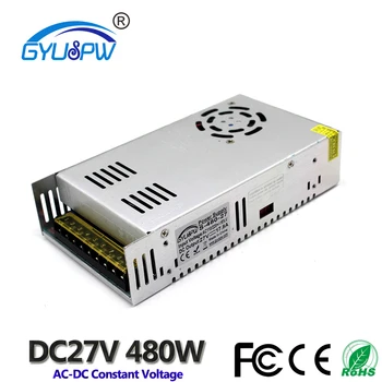 

Best quality 27V 17.8A 480W Switching Power Supply Driver AC 110 220V Input to DC27V SMPS For Led Strip Light CNC CCTV Motor DIY