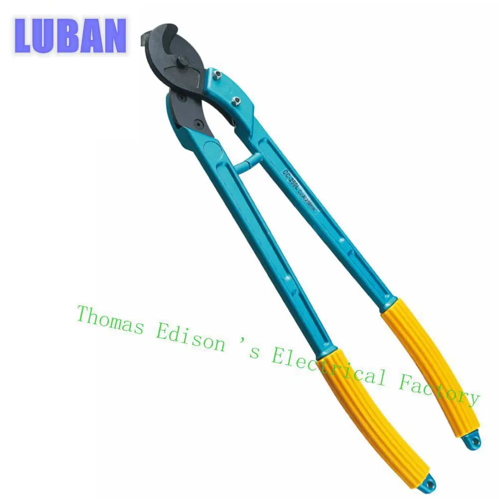 

CC-250L Energy Saving Cable Cutter Cutting range:250mm2 or below, Cutting steel rope are prohibited cutter plier tool