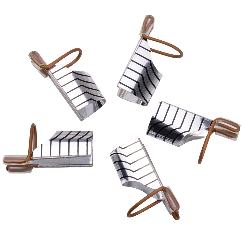 

Biutee 5pcs/set Reusable Dual Silver /Gold Nail Form For Nail Art Making C Curve Acrylic French Tips