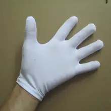 1 пара, полезные белые хлопковые перчатки для работы по дому/церемонии/пота, безопасные рабочие перчатки