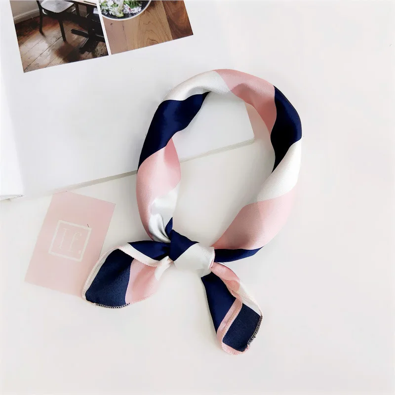 50X50CM Fashion Women Square Scarf All-match Wraps Elegant Floral Dot Spring Summer Head Neck Hair Tie Band Neckerchief 50X50CM Fashion Women Square Scarf All-match Wraps Elegant Floral Dot Spring Summer Head Neck Hair Tie Band Neckerchief